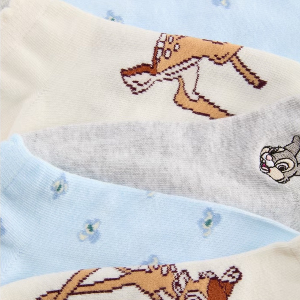 NWT. 3pk Disney’s Bmabi trainer Socks. Size 4-7
A three-pack of trainer socks - Picture 3 of 12
